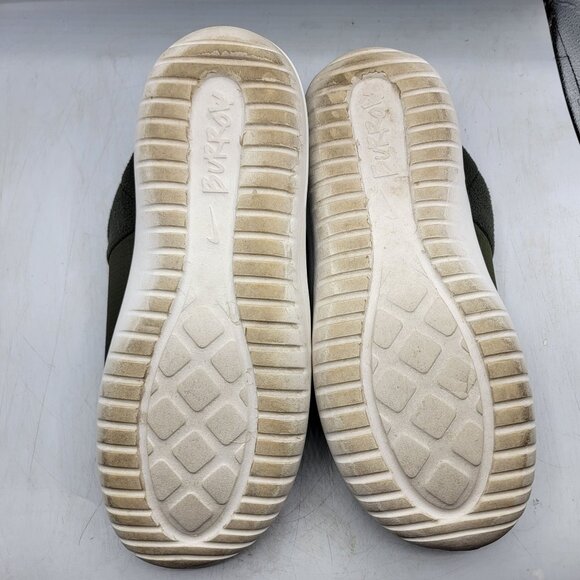 Nike Burrow Mens 13 Slides Sandal Cargo Khaki Volt Green Casual DJ3130-300 - Picture 7 of 13